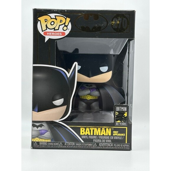 Funko Pop! Batman First Appearance 270 DC Comics Superhero Vinyl Figure Toy - Picture 1 of 6